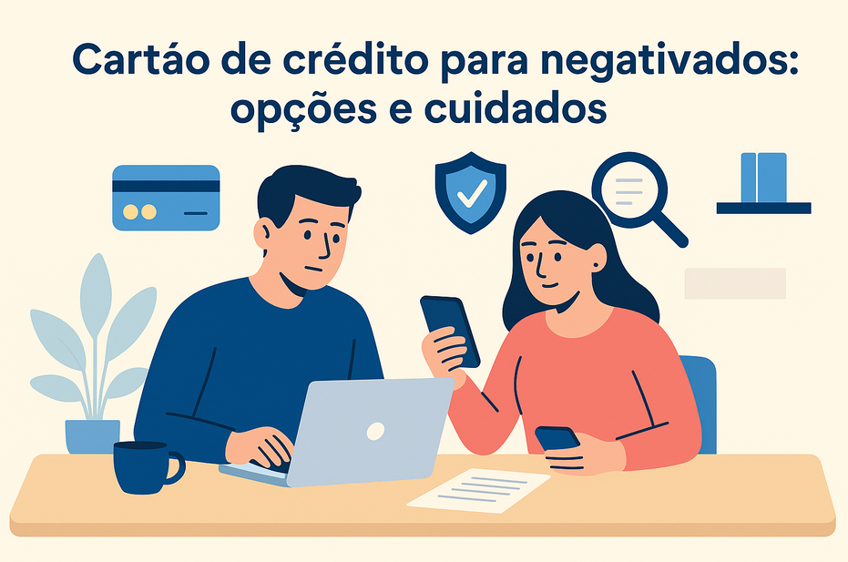 Cartão de crédito para negativados: conheça as opções e os cuidados essenciais